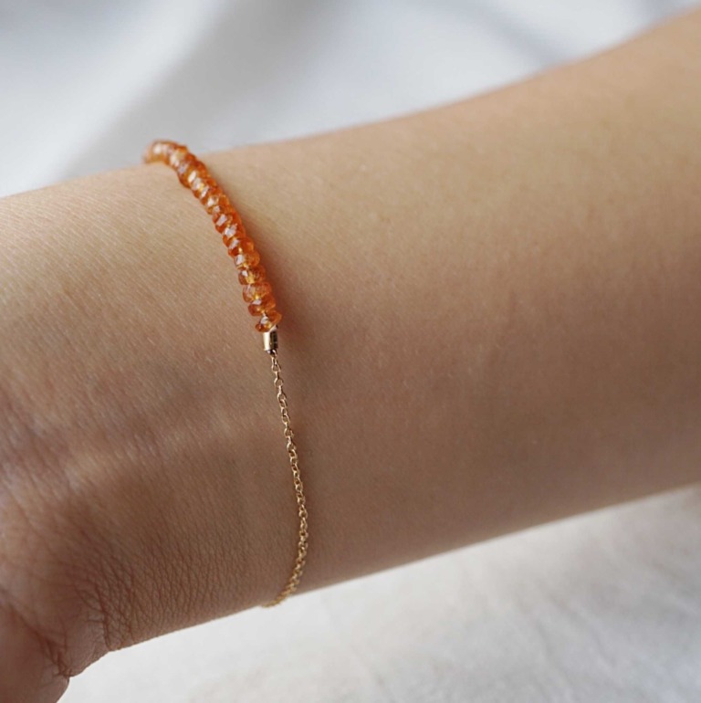 Alternative view of YELLOW SAPPHIRE PLAIN BRACELET