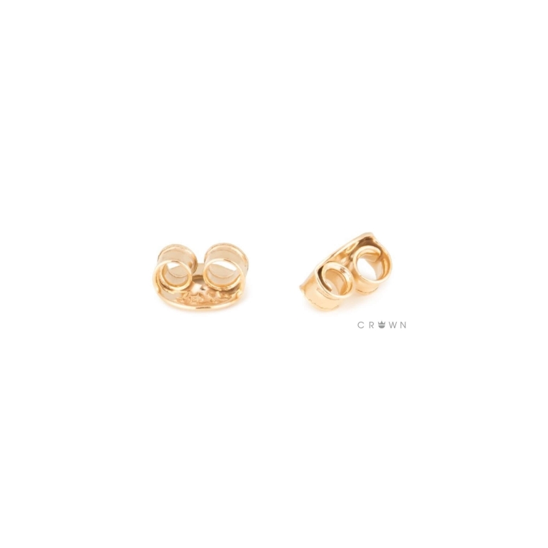 Alternative view of MINI CRESCENT STAR EARRINGS