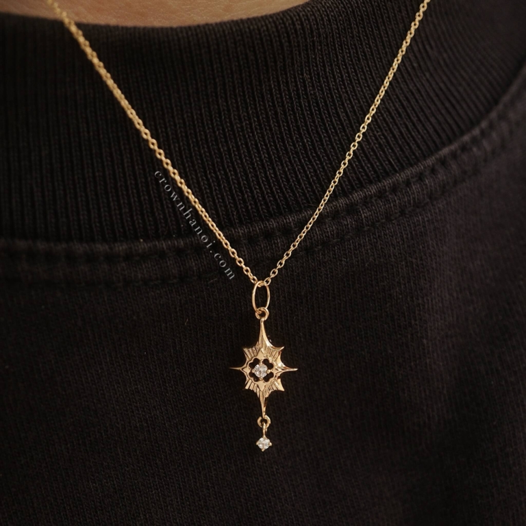 Alternative view of STARLIT DROP NECKLACE