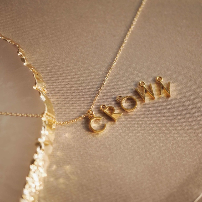 Alternative view of LETTER NECKLACE