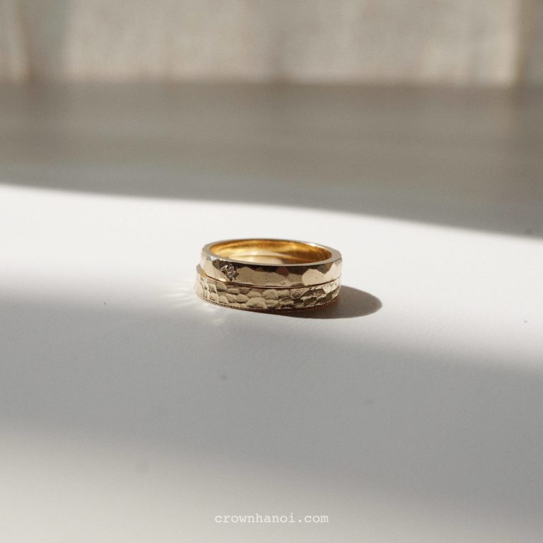 MULTIFACET MILGRAIN RING & STARDUST FACET RING