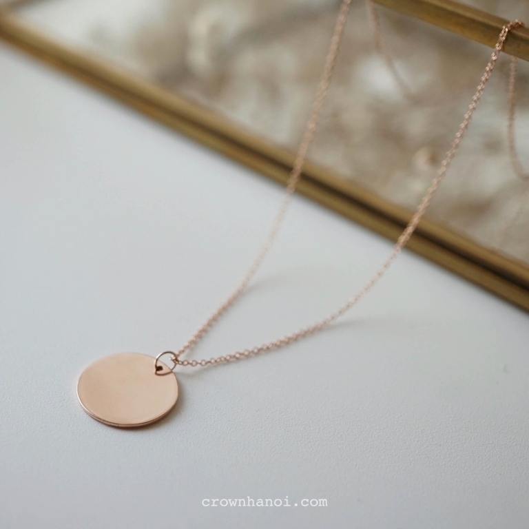 Alternative view of BOLD DISC NECKLACE