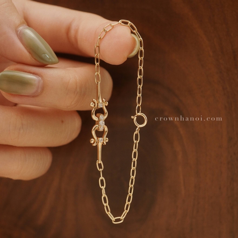 Alternative view of KEEPSAKE - SHORT RECTANGLE CHAIN BRACELET