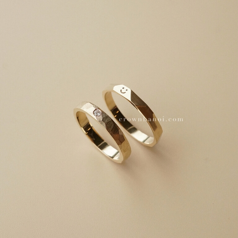 FACET BAND RING - 3MM & BENZEL FACET RING - 3.5MM