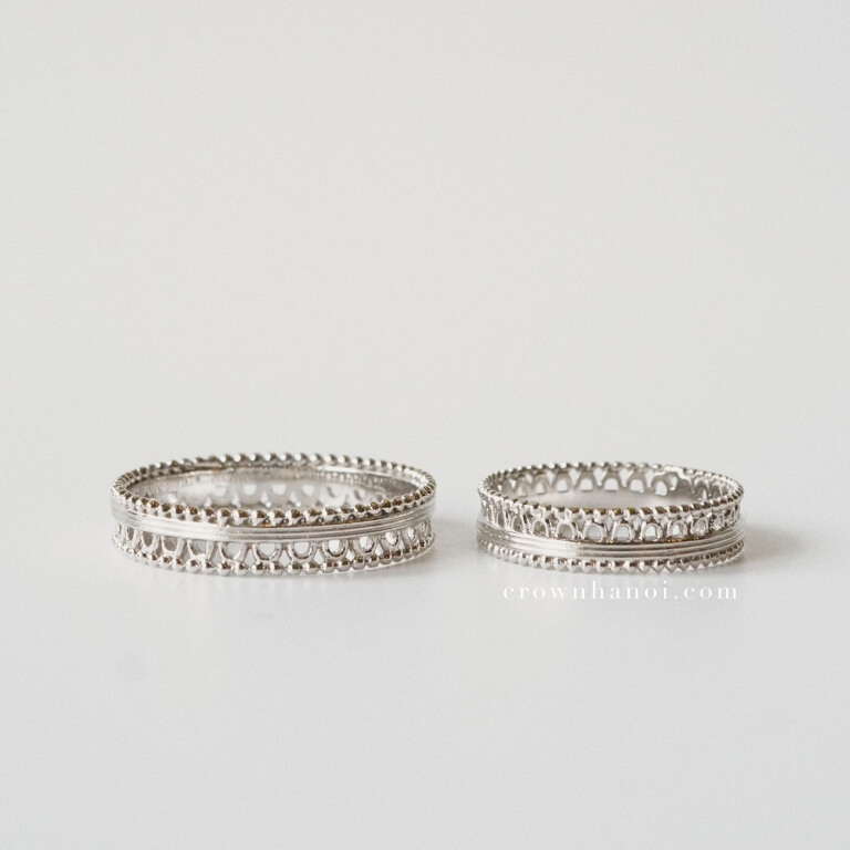 MILGRAIN GOTHIC COUPLE RING