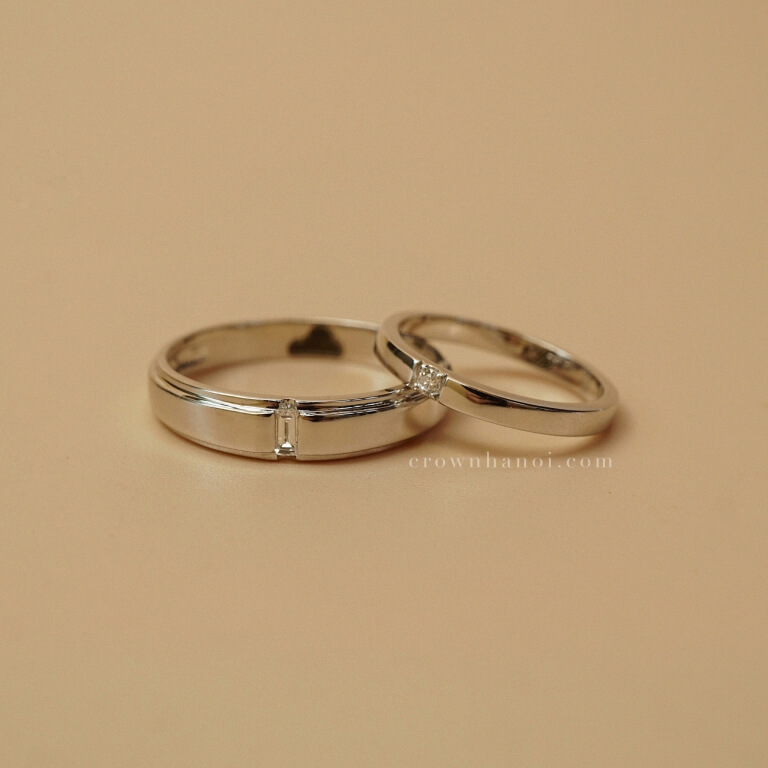 BAGUETTE BAND RING & BL BAND RING