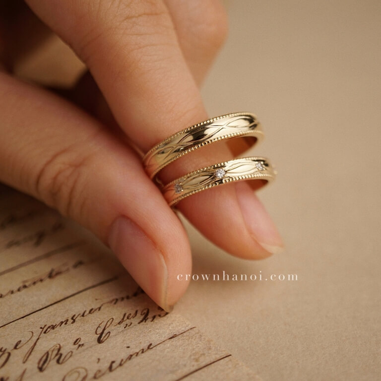 INFINITY GROOVED COUPLE RING