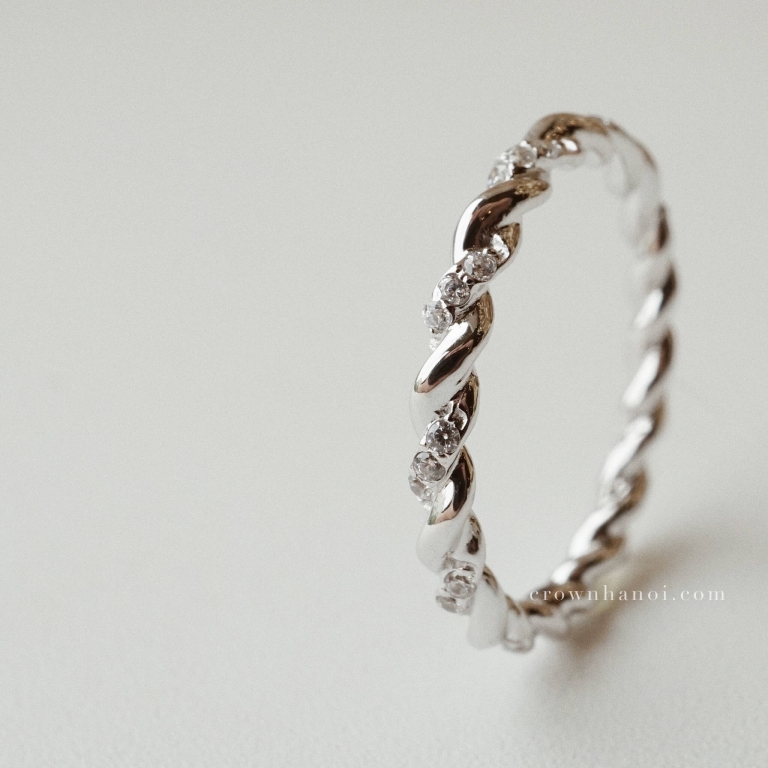 PAVE ROPE ETERNITY RING