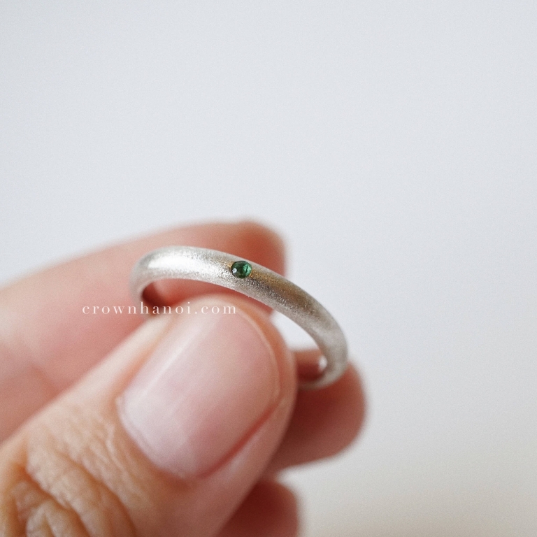 EMERALD UNO RING - MAN