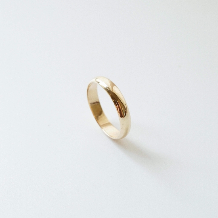 D-SHAPE BAND RING - MEN