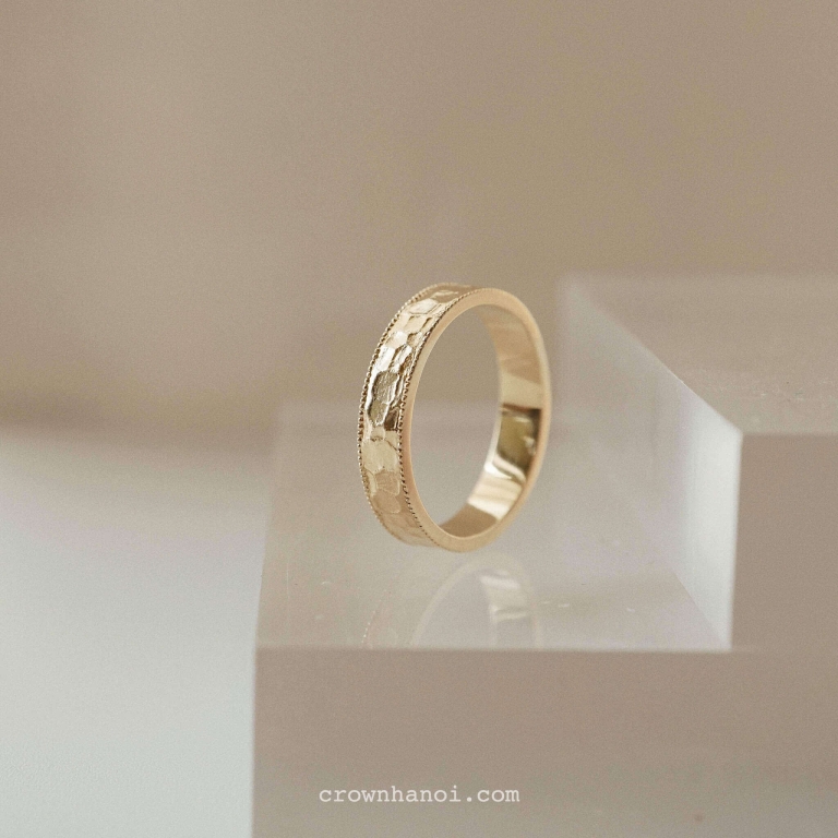 MULTIFACET DOUBLE MILGRAIN RING - MEN