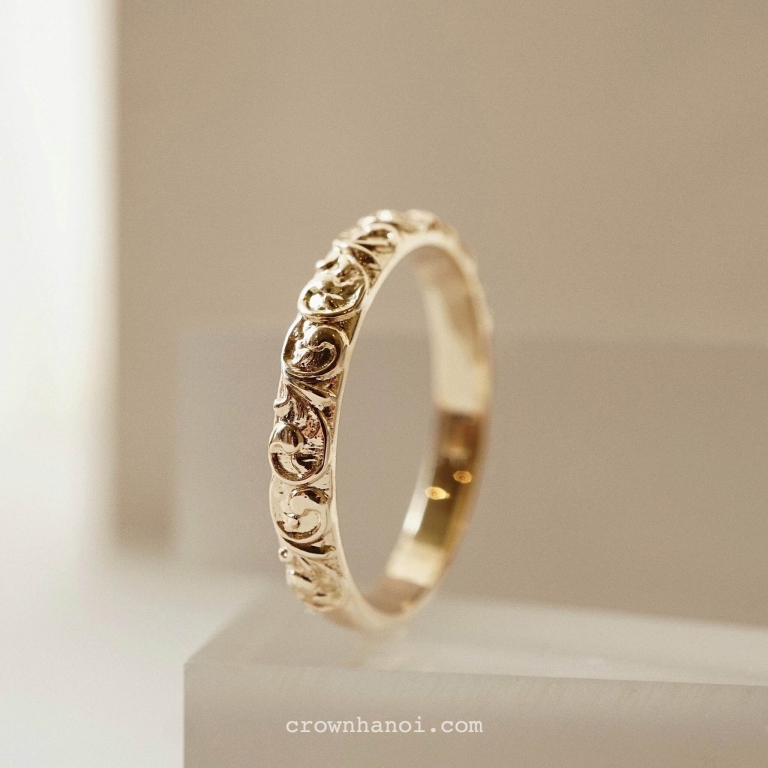 BOTANICAL BAND RING - MAN