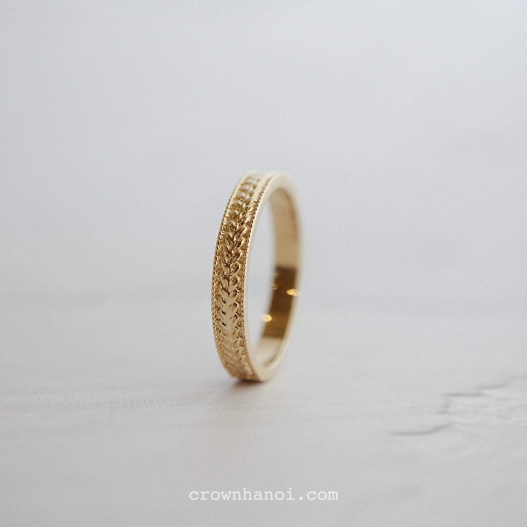 LAUREL BAND RING - WOMAN