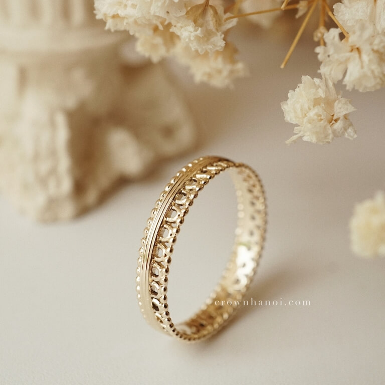 MILGRAIN GOTHIC RING - WOMAN