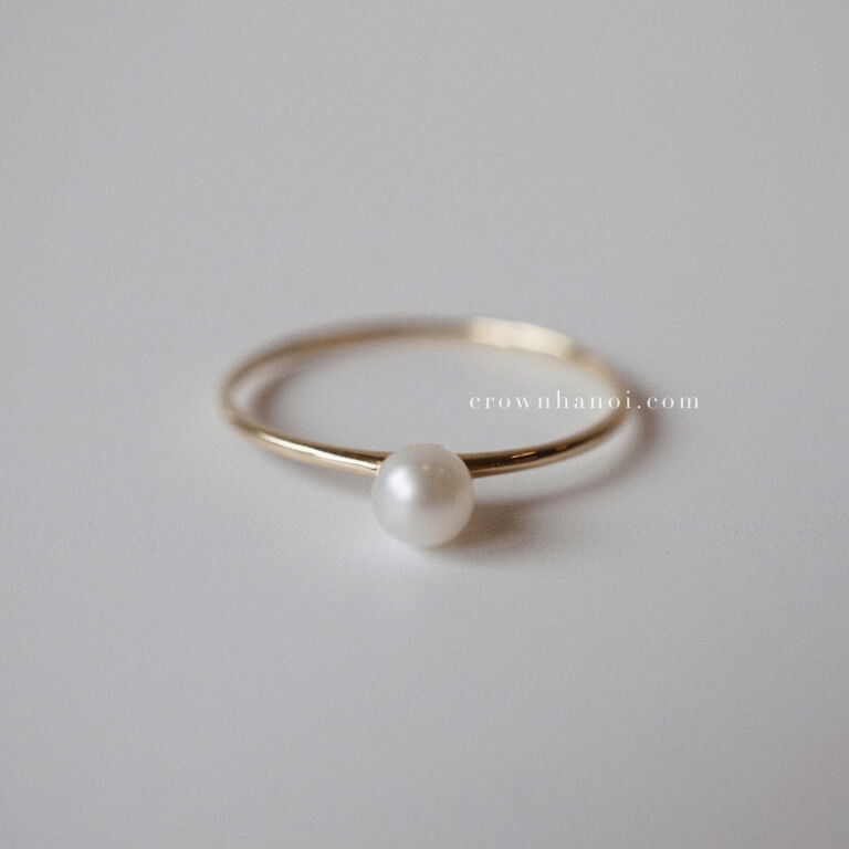 BASIC PEARL SKINNY RING