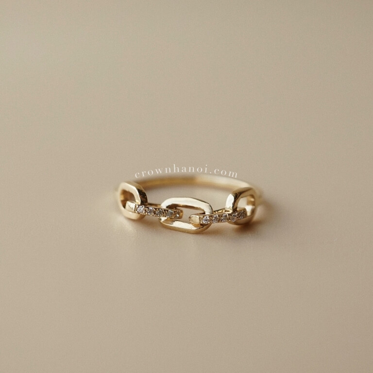 CHAIN PAVE RING