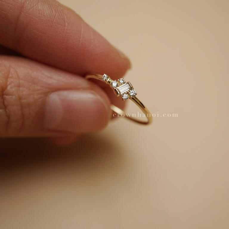 MINI RECTANGLE MOSAIC RING