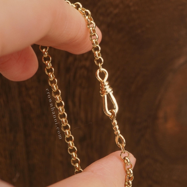 Alternative view of TWIST LOCK (14K) - ROLO BRACELET (9K)